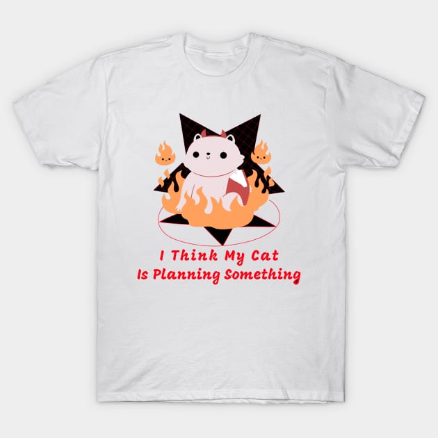 Demon Cat T-Shirt by dflynndesigns